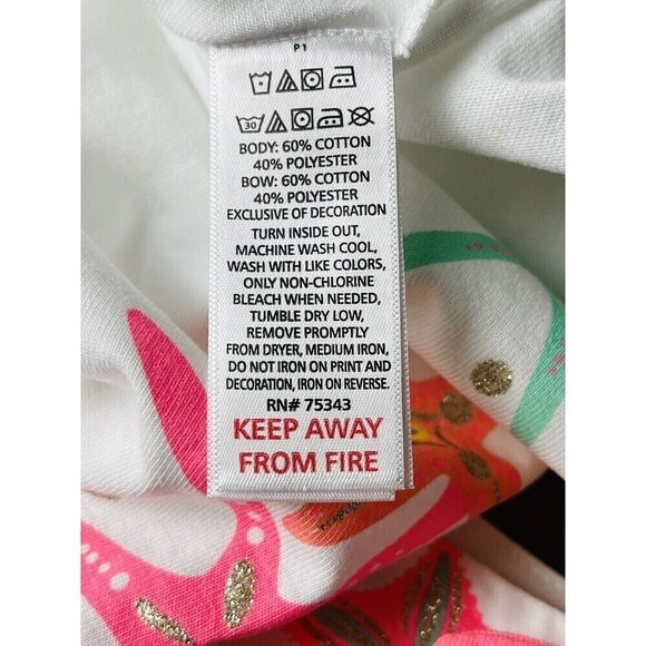 Isaac Mizrahi New York Girls White Tank Top Size M (7/8) Stars Glitter Colorful - Picture 8 of 9